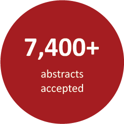 7,400+ abstracts accepted