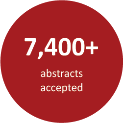 7,400+ abstracts accepted