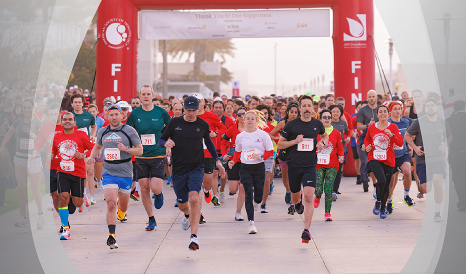 A group of people during  the ASH Foundation Run/Walk