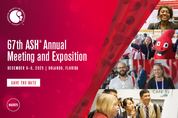 Image text: 67th ASH Annual Meeting and Exposition December 6-9 Orlando, Florida Save the Date