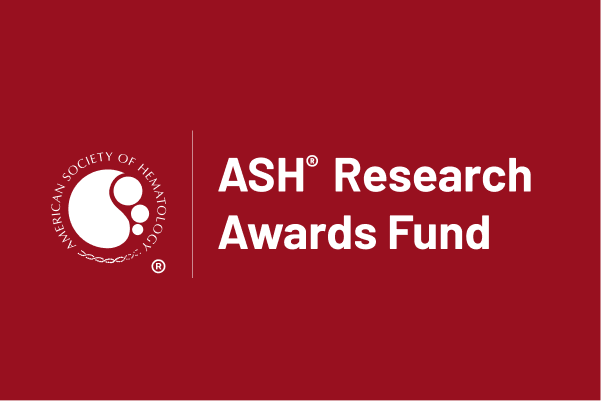 A graphic featuring the wordmark of  ASH®  Research Awards Fund   