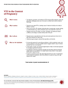 VTE Guidelines Pregnancy Infographic