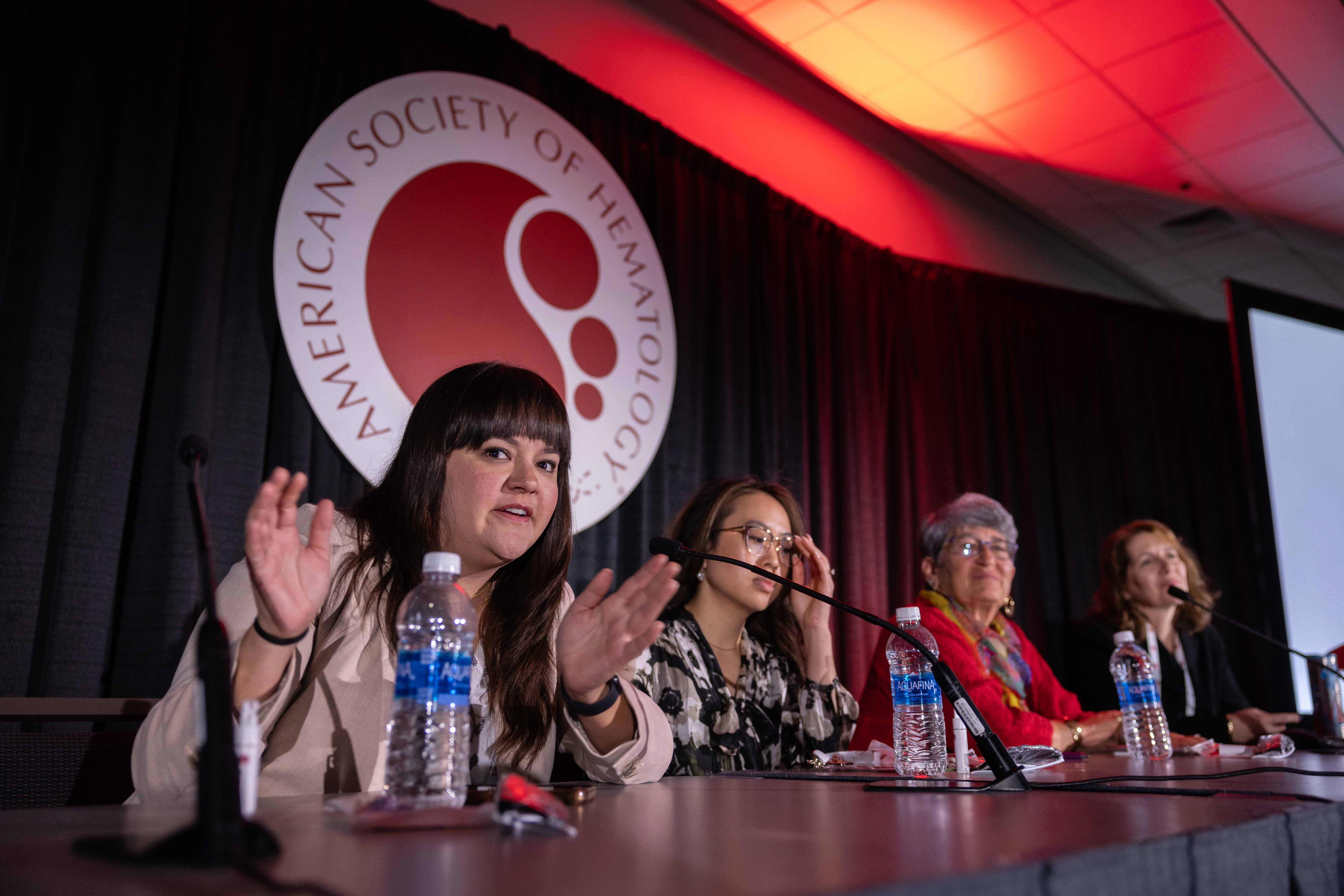 A couple of women  speakers at Am event