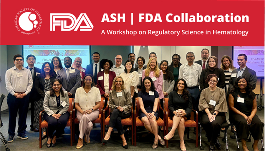 A group photo of people present at ASH FDA Collaboration workshop on regulatory Science in Hematology