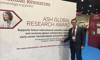 ASH global research award signage